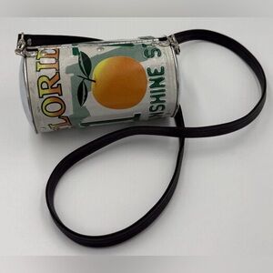 Vintage Little Earth License Plate Purse FLORIDA Barrel Shape 50" Rubber Strap